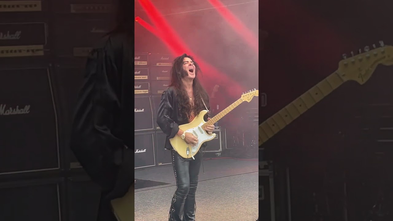 Yngwie J Malmsteen Swedish VikingDNA in blood Proof best guitarist- 24-07-02 @ Parksn&auml;ckan Uppsala