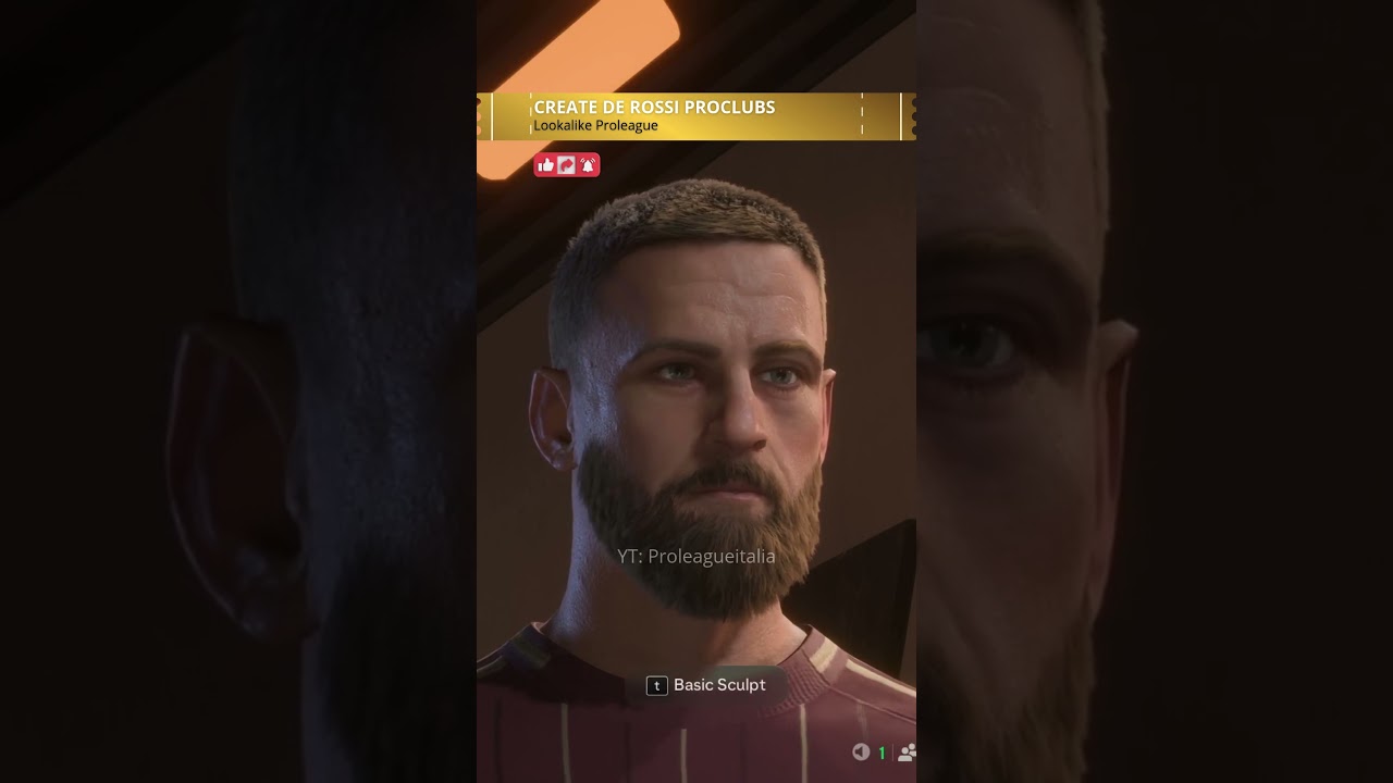 De Rossi Face Creation in EA FC 25 - Pro Club & Career Mode Tutorial #facecreation #fc25