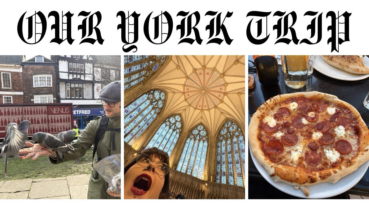 come to york with us ⋆༺𓆩☠︎︎𓆪༻⋆ exploring + eating lots of food
