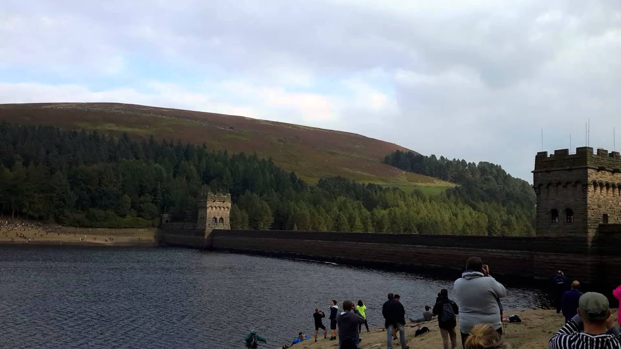 Two lancaster fly over derwent dam 2