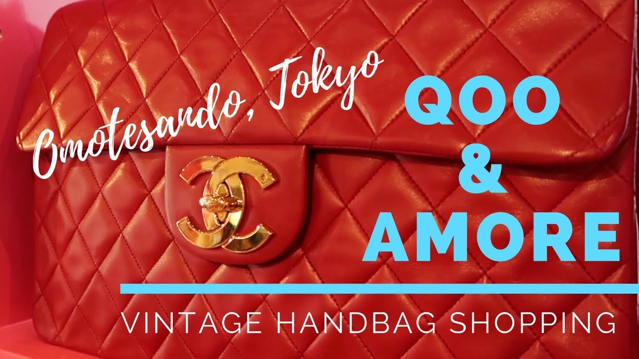Vintage luxury handbag shopping at Qoo and Amore in Omotesando, Tokyo, Japan VLOG