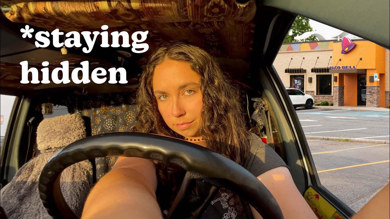 stealth camping ALONE in a Taco Bell parking lot