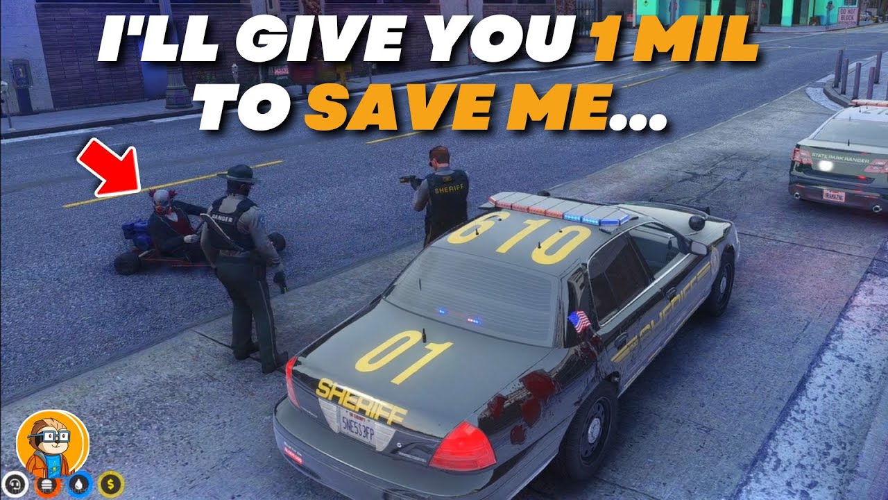 Francis Bribes The Clowns 1Mil To Save Him From The Cops *GONE WRONG* | GTA NoPixel RP