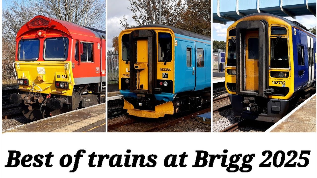 ( Brigg Wednesdays Episode 37 [ Christmas Special 🎄 ] ) Best of Trains at Brigg Station 2025 🎄🇬🇧🚄