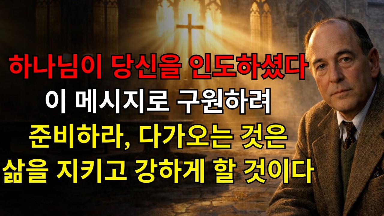 우연이 아니었습니다! 하나님이 당신을 이 메시지로 이끄셔서 당신을 구원하셨습니다 — 준비하세요, 다가오는 것은 당신의 삶을 보호하고 강화할 것입니다! | C.S. 루이스