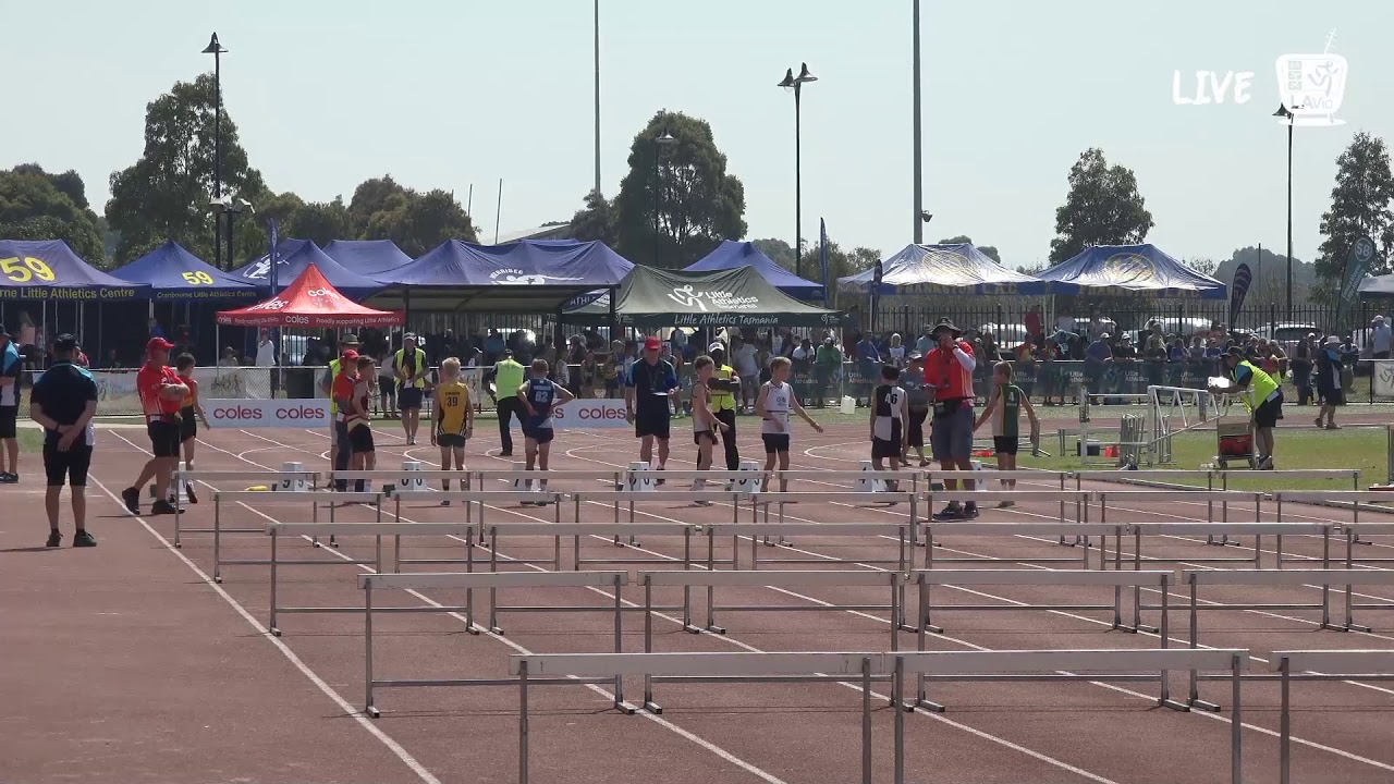 Boys U11 60m Hurdle Final - 2019 State Track and Field Championships // LAVicTV