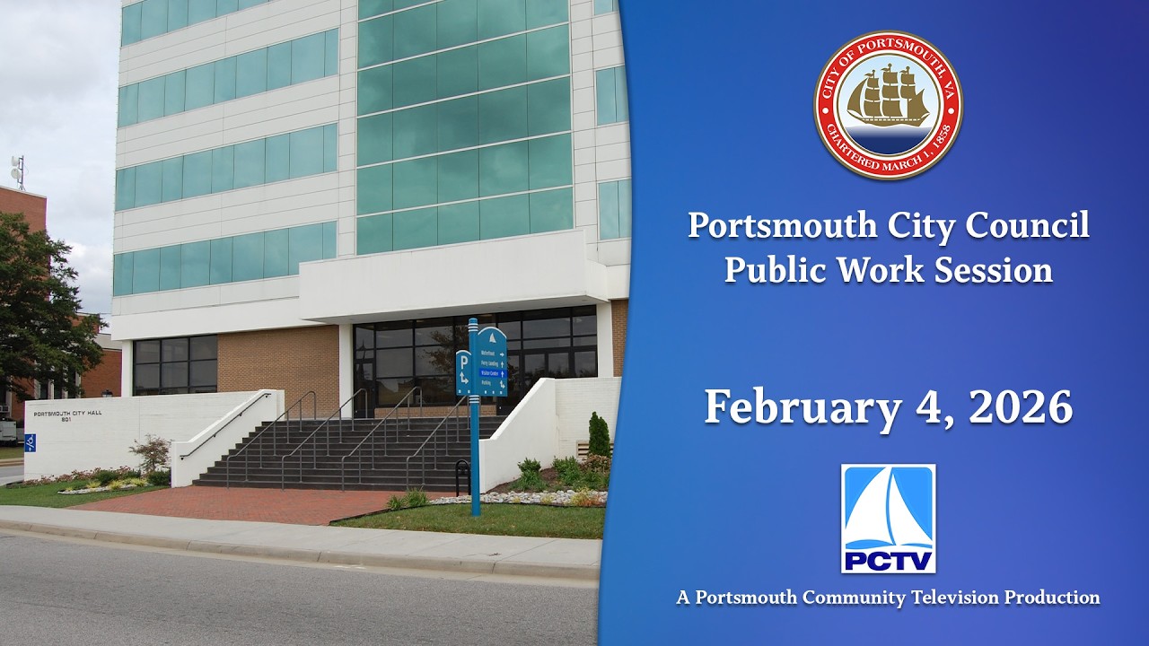 City Council Public Work Session February 4, 2026 Portsmouth, Virginia