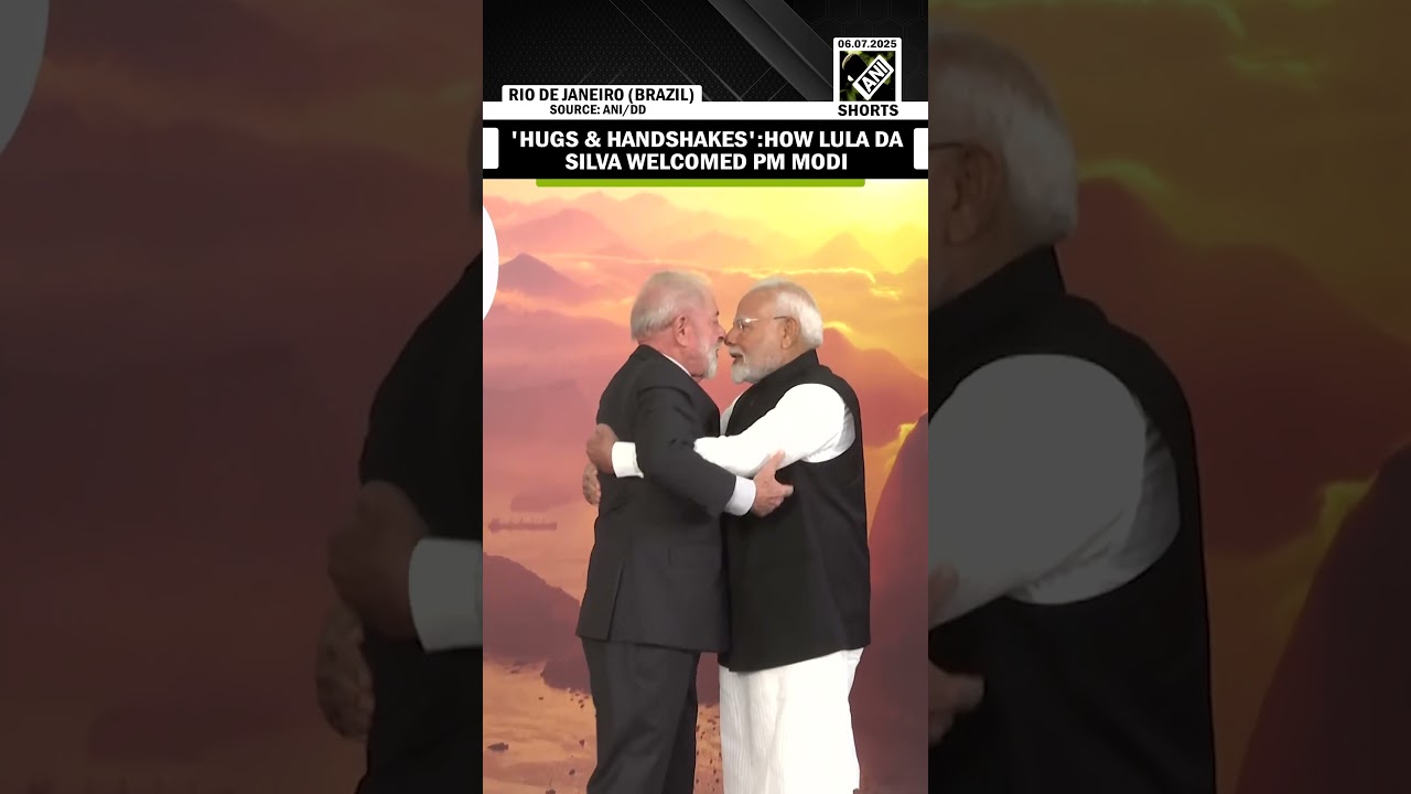 PM Modi shakes hand with Brazilian Prez Lula da Silva as he arrives at BRICS Summit 2025