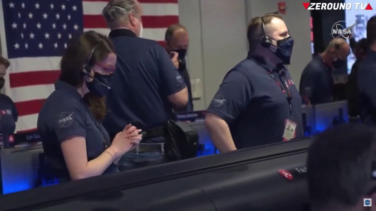 Un momento storico, l' atterraggio su Marte del Rover Perseverance