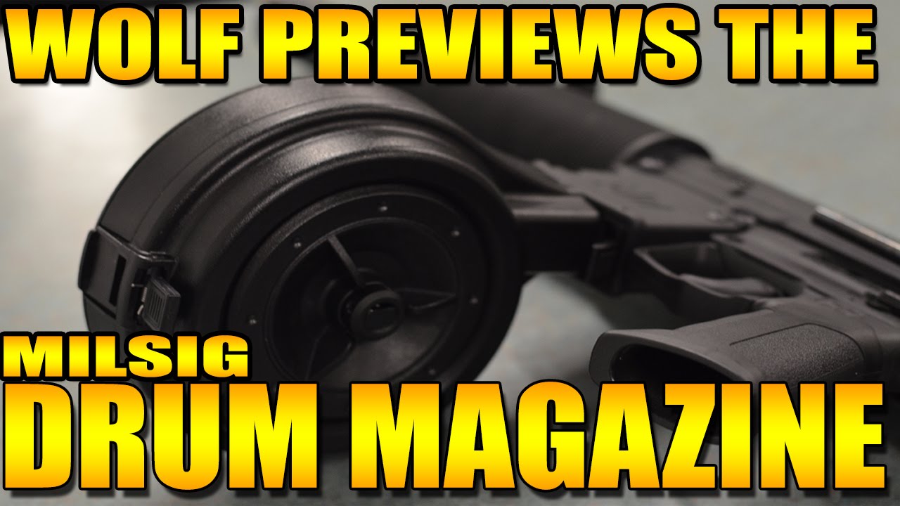 NEW PAINTBALL DRUM MAG BY MILSIG!
