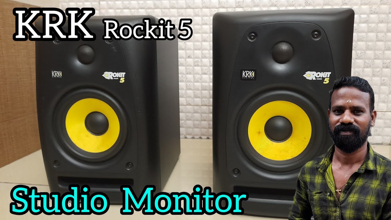 KRK rockit 5 studio monitor powered speakers review @vinaudios9419 ernakulam cheranalloor Kerala 
