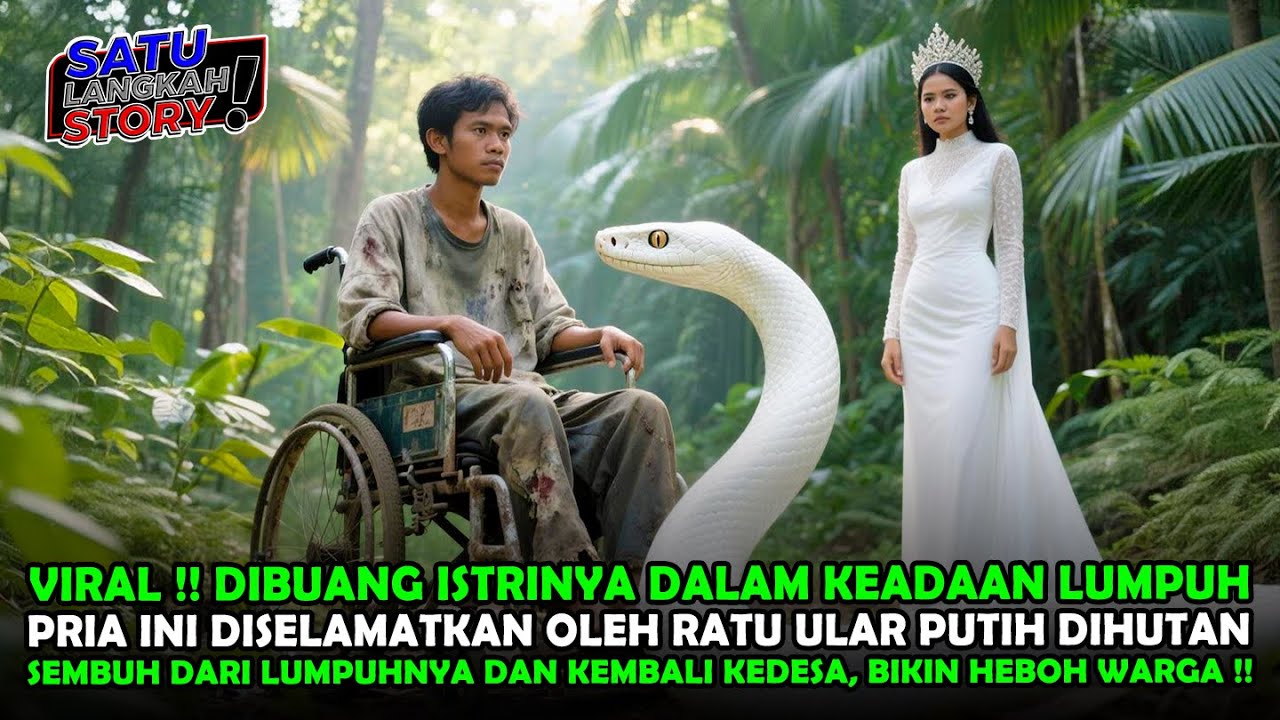 VIRAL !! DITINGGALKAN ISTRINYA DALAM KEADAAN LUMPUH, PRIA INI DISELAMATKAN SEEKOR ULAR PUTIH