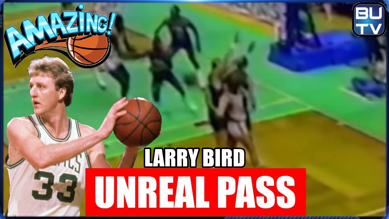 Larry Bird Insanely Difficult Pass While Being Trapped & Sandwiched! | AMAZING PLAYS |【日本語字幕】