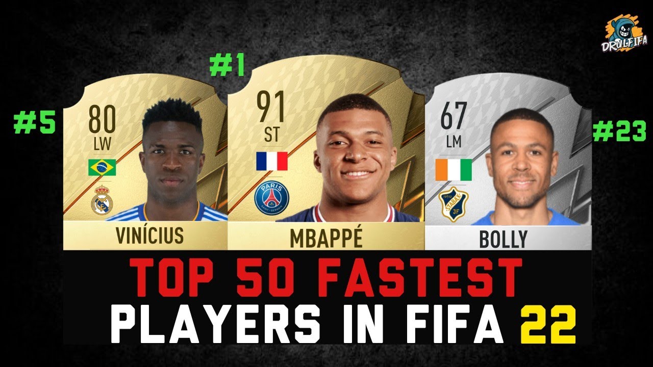 FIFA 22 | TOP 50 FASTEST PLAYERS IN FIFA 22 🔥⚡ ft. Mbappe, Vinicius, Adama