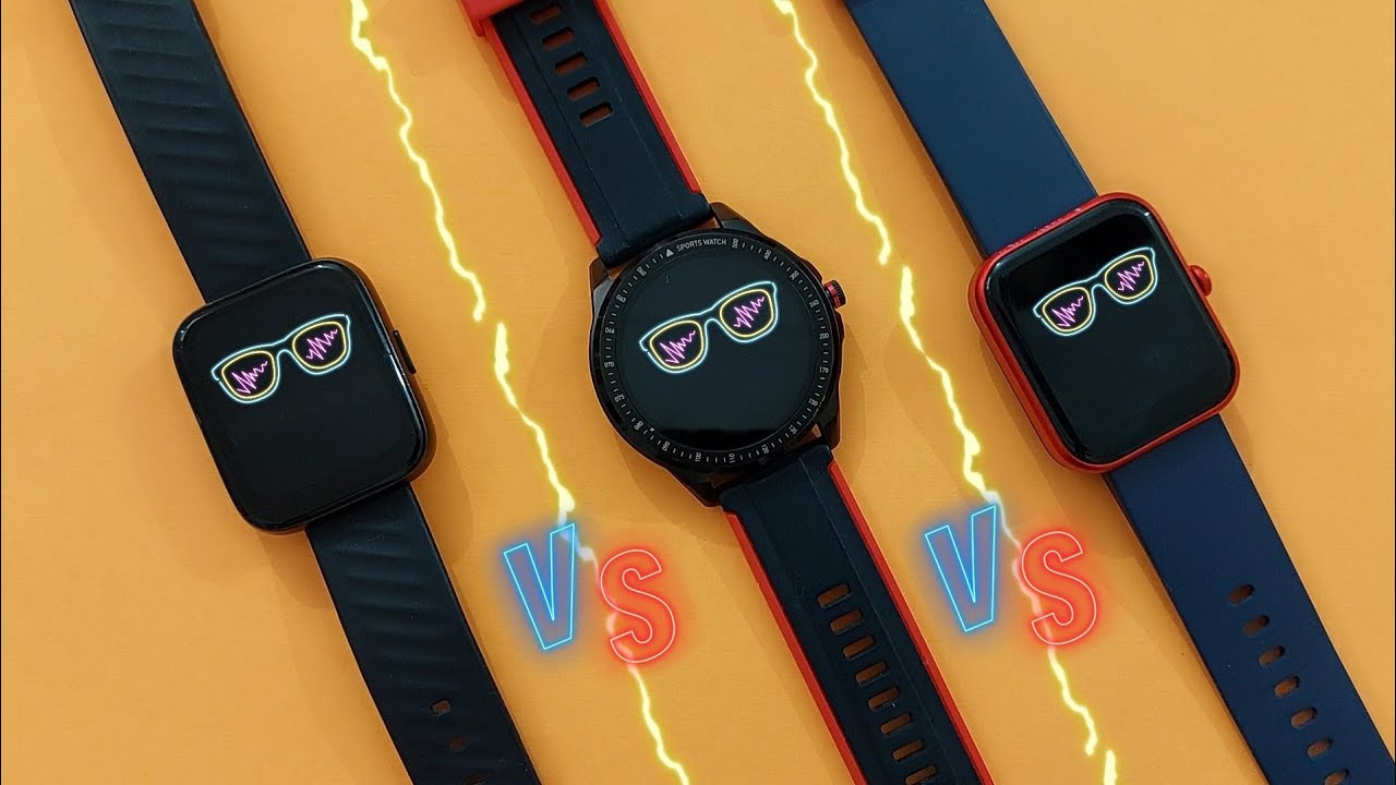 Display comparison between BoAt Xtend vs BoAt Flash vs BoAt Wave Pro 47 smartwatch | #1atech