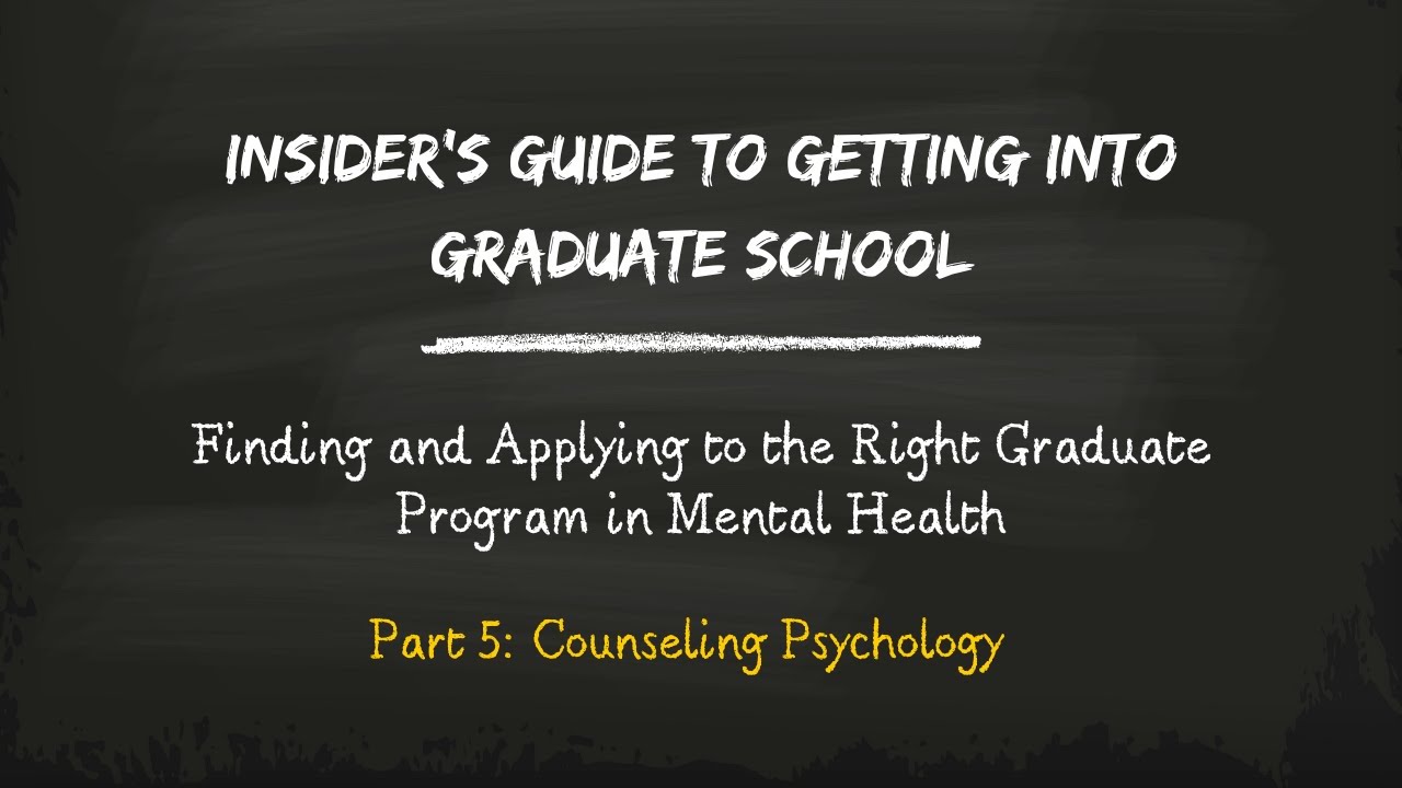 Part 5:  Counseling Psychology