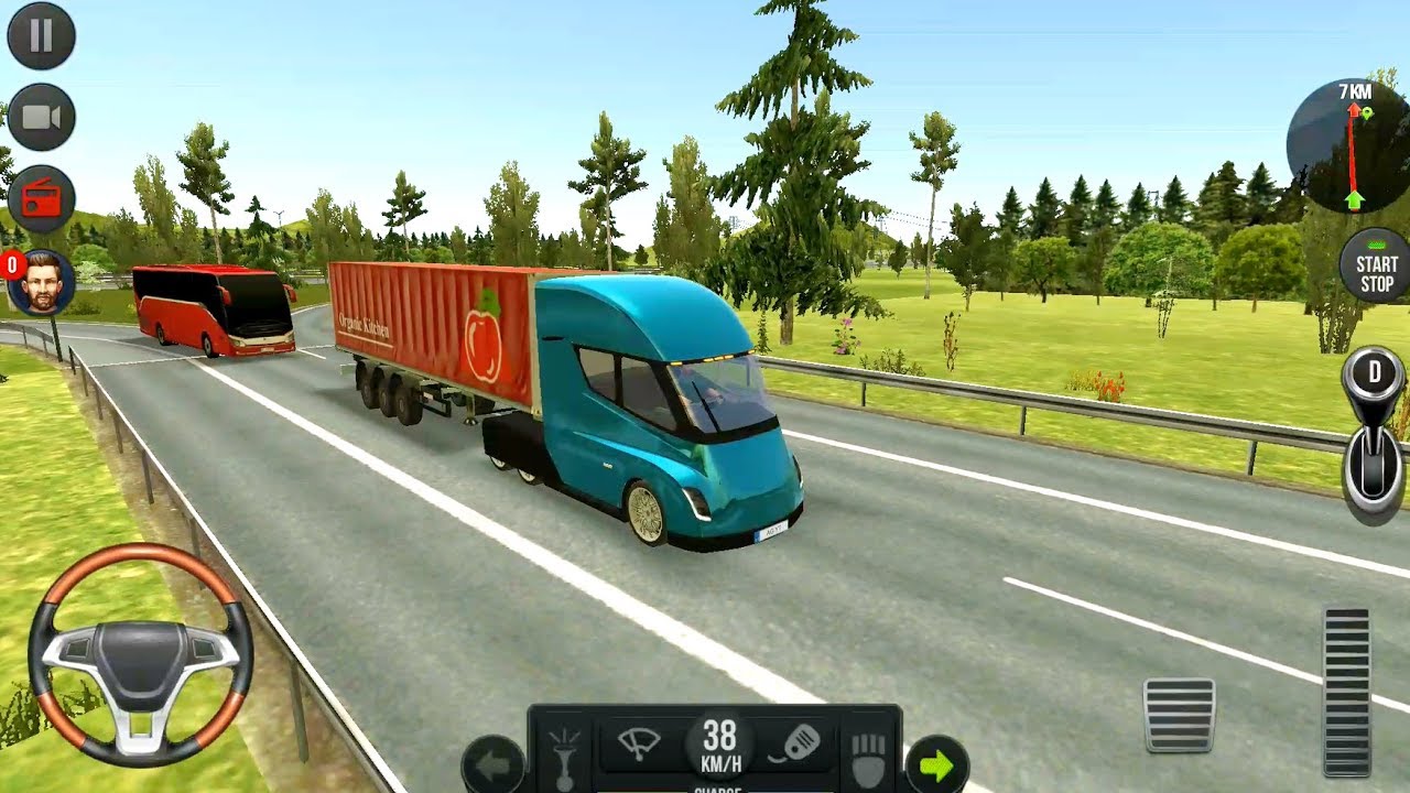 Truck Simulator 2018 Europe #5 - TESLA SEMI TRUCK - Android Gameplay FHD