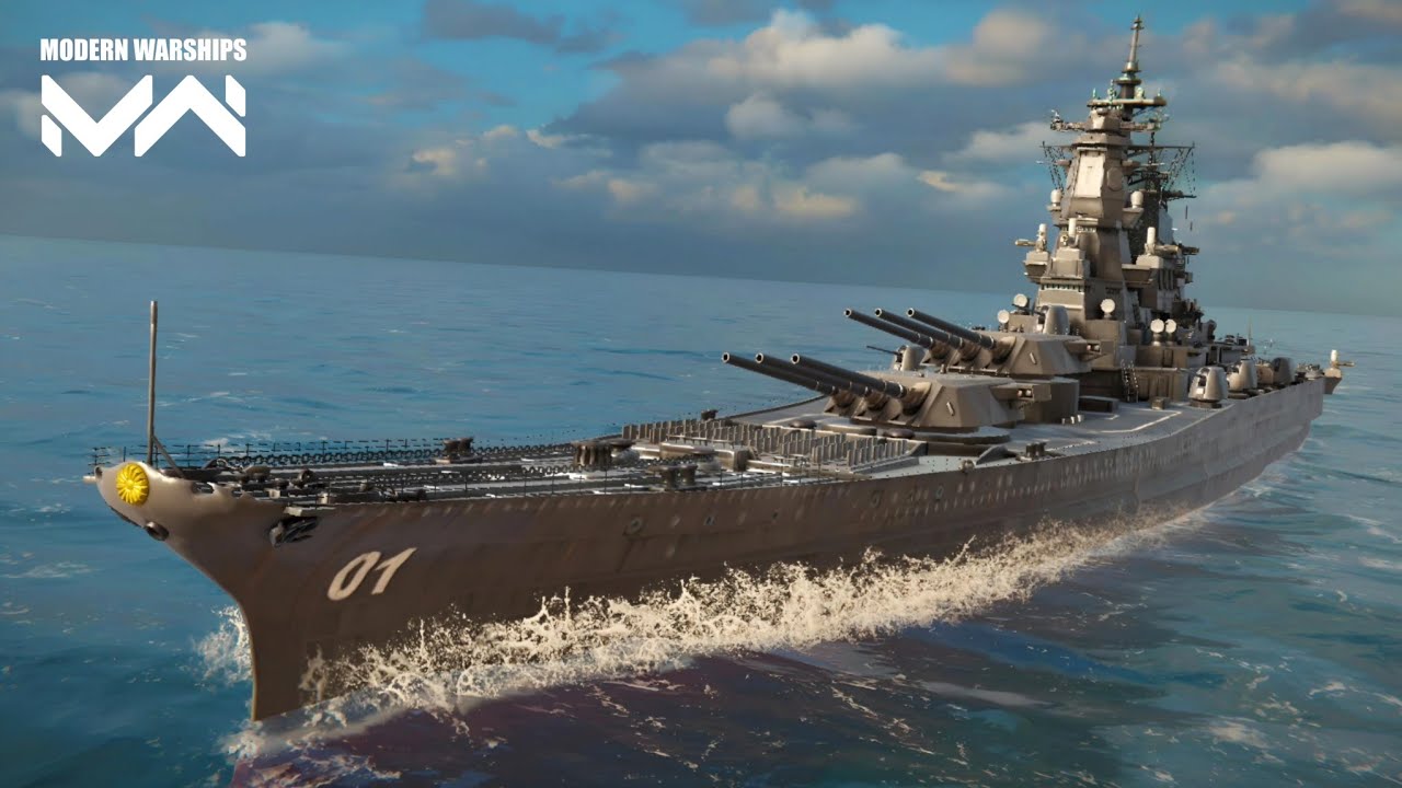 this modern Yamato is competitive again in online match : Modern Warships