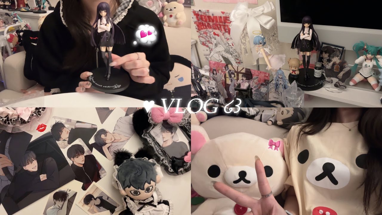 𝑉𝐿𝑂𝐺 ♡。·˚ 봄 설레발 치는 핑크빛 오타쿠 🌸 • 코리락쿠마 • 도원암귀 •  택배깡 • 일상 브이로그 • 봄 옷 언박싱 • 가비지타임 • 이누보쿠