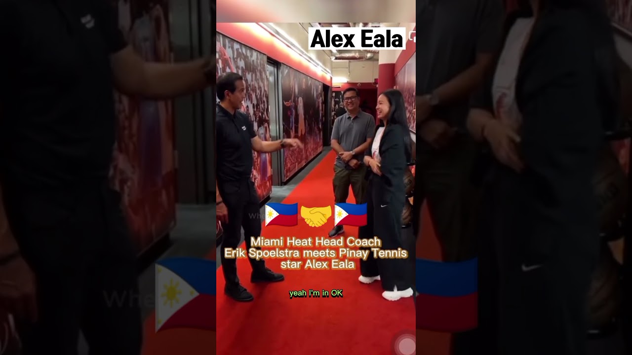 Alex Eala and Coach Erik Spoelstra🇵🇭