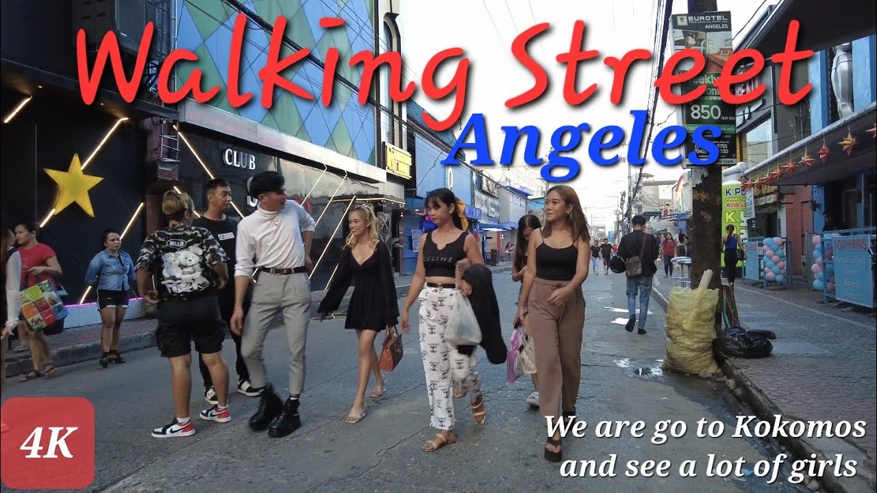 Walking Street & Fields Avenue, Angeles city. We're going to Kokomos and see a lot of ladies.