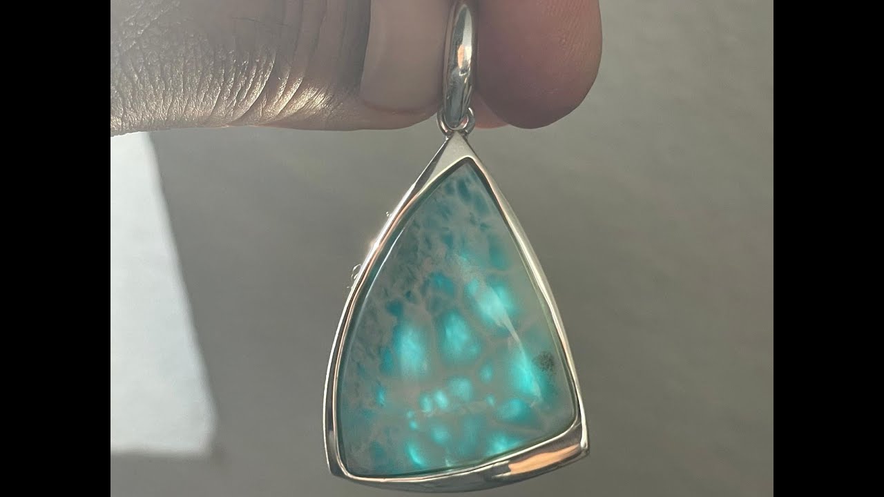 ✨ Larimar Anh&auml;nger &ndash; Ein Hauch von Karibik f&uuml;r dich! 🌊 Echter Larimar