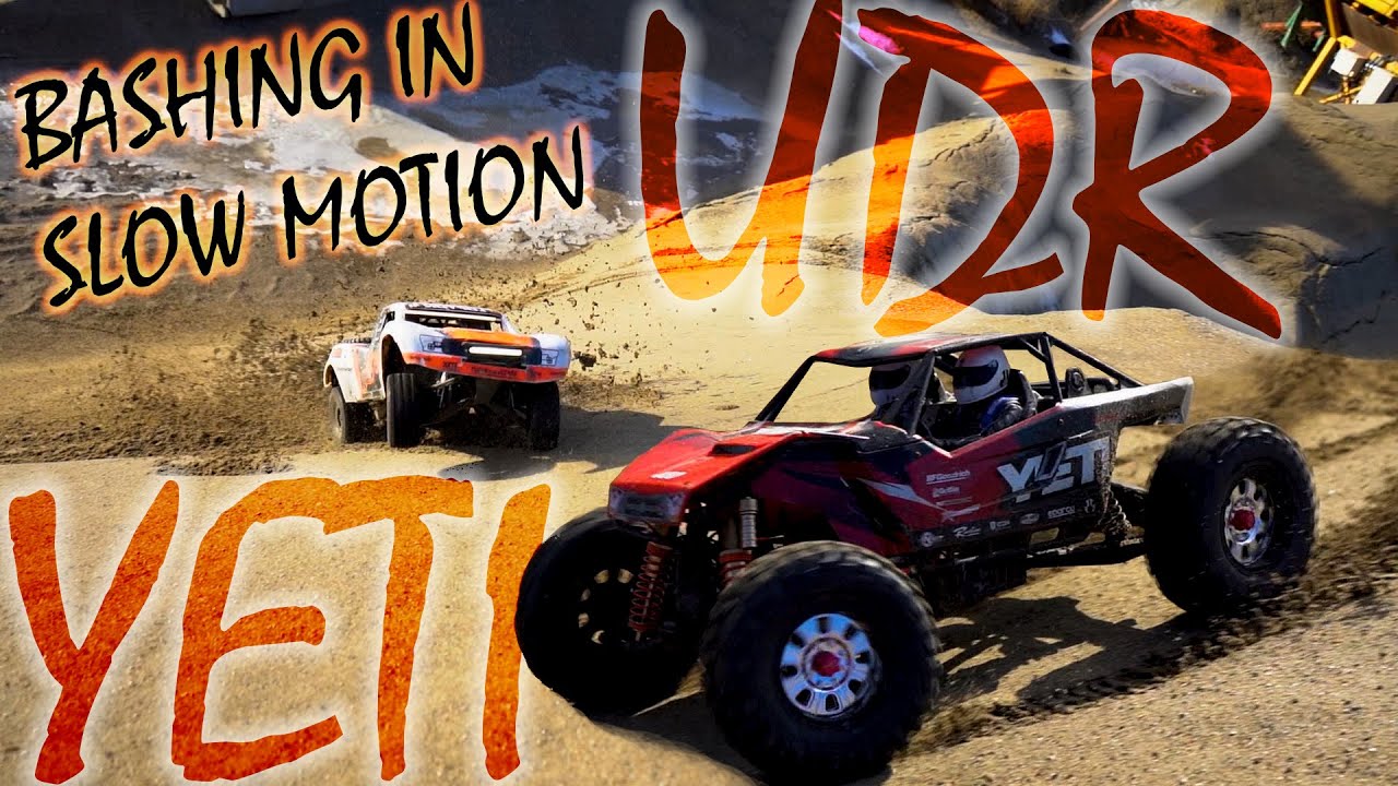 Bashing In Slow Motion #2  Axial Yeti/Traxxas UDR