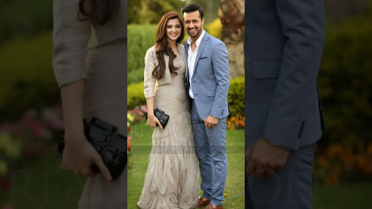 very very stylish couple Atif aslam and sara 
