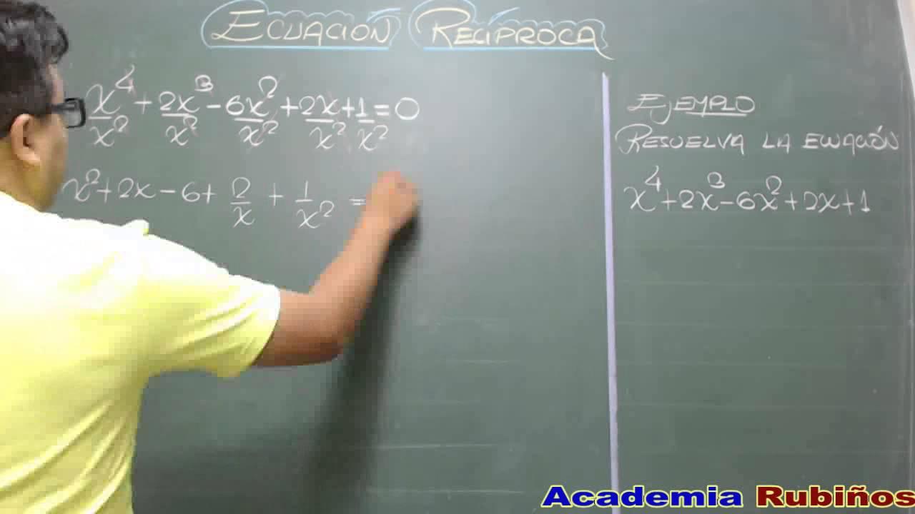 ECUACION RECIPROCA-CONCEPTO Y EJEMPLO