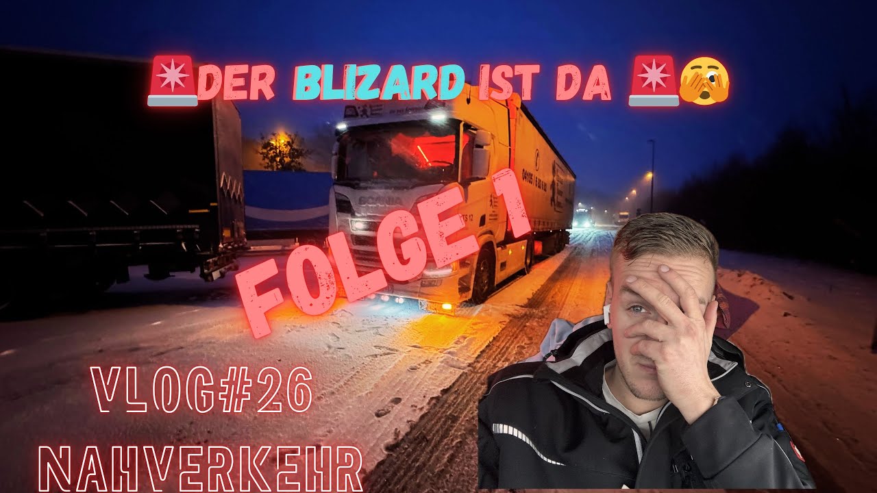 Schneechaos droht &ndash; ich bin unterwegs (Teil 1/2) | LKW Vlog #26