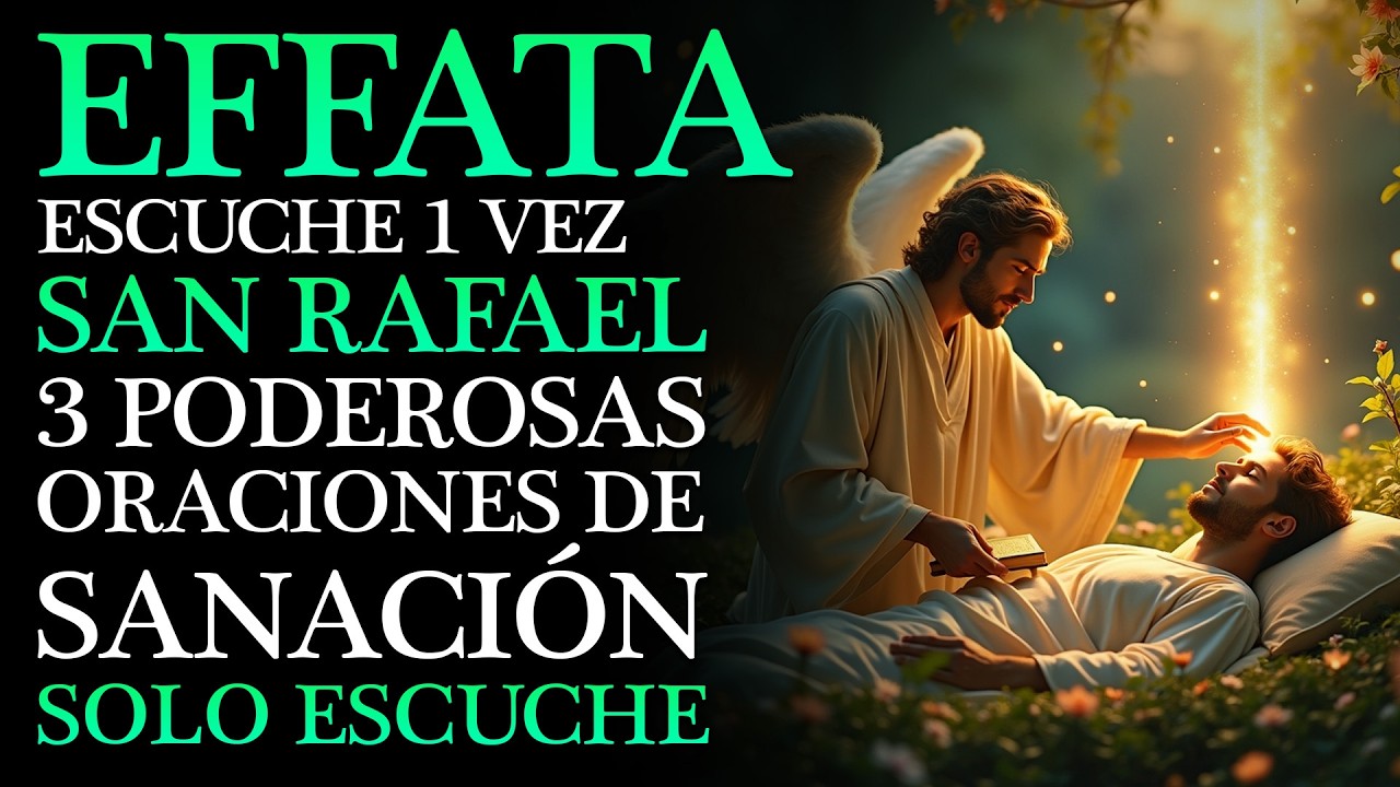 💚 EFFATÁ 💚 ARCANGEL RAFAEL TE CURA MIENTRAS ESCUCHAS ESTAS 3 PODEROSAS ORACIONES DE SANACION