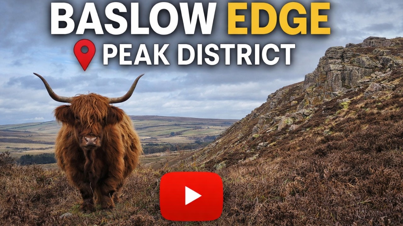 Hiking Baslow Edge. Stunning Views & Highland Cows 🐄