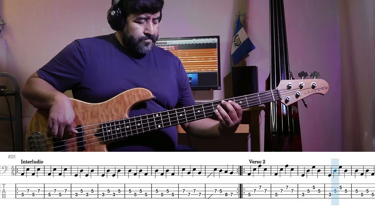 Me Gozaré (Así como David danzaba) - Billy Bunster - Cover de bajo - Partitura/Tablatura