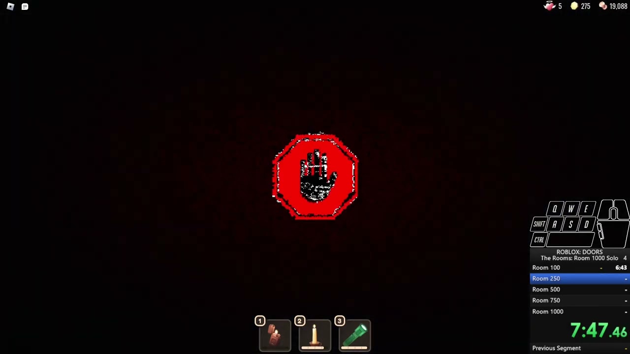 Roblox DOORS: The Rooms A-1000 Speedrun Solo 1:36:23.27
