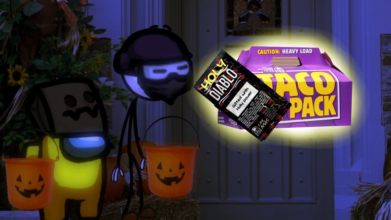 The Impostor Life + Henry Stickmin goes to Taco Bell 3 - Halloween Special - Among Us Animation Meme