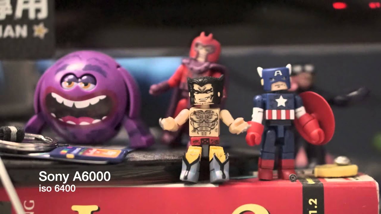 Sony Nex-5R vs A5000 vs A6000 Video ISO Comparison