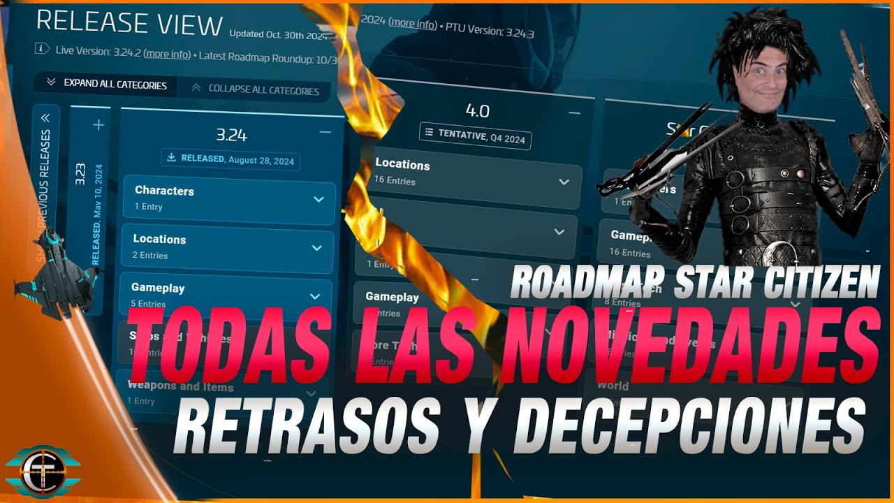 Dudas y retrasos Roadmap Update Star Citizen 4.0  & 1.0