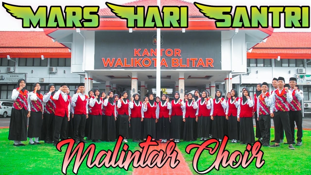 MARS HARI SANTRI  ll  MALINTAR CHOIR (OFFICIAL MUSIC VIDEO)