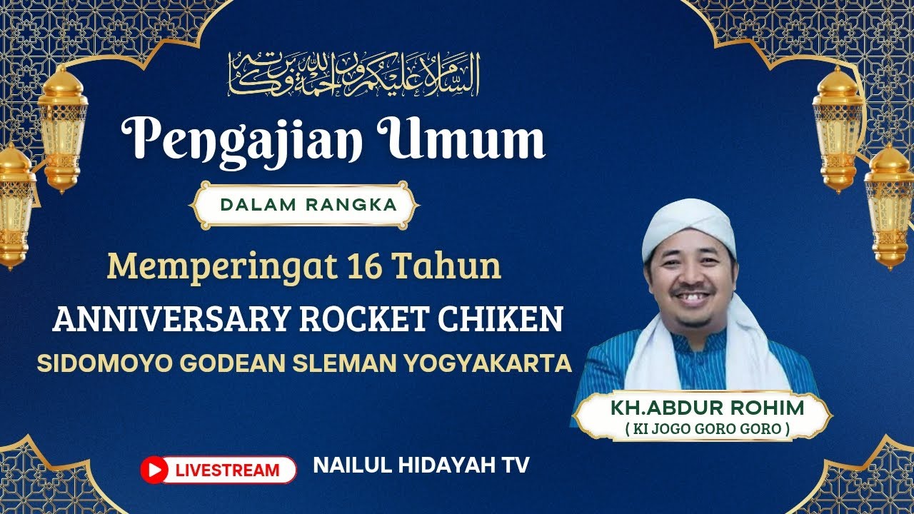 🔴Live Ceramah Terbaru Ki Jogo Goro Goro ( Kh.Abdur Rohim Demak ) Di Sidomoyo Godean Sleman