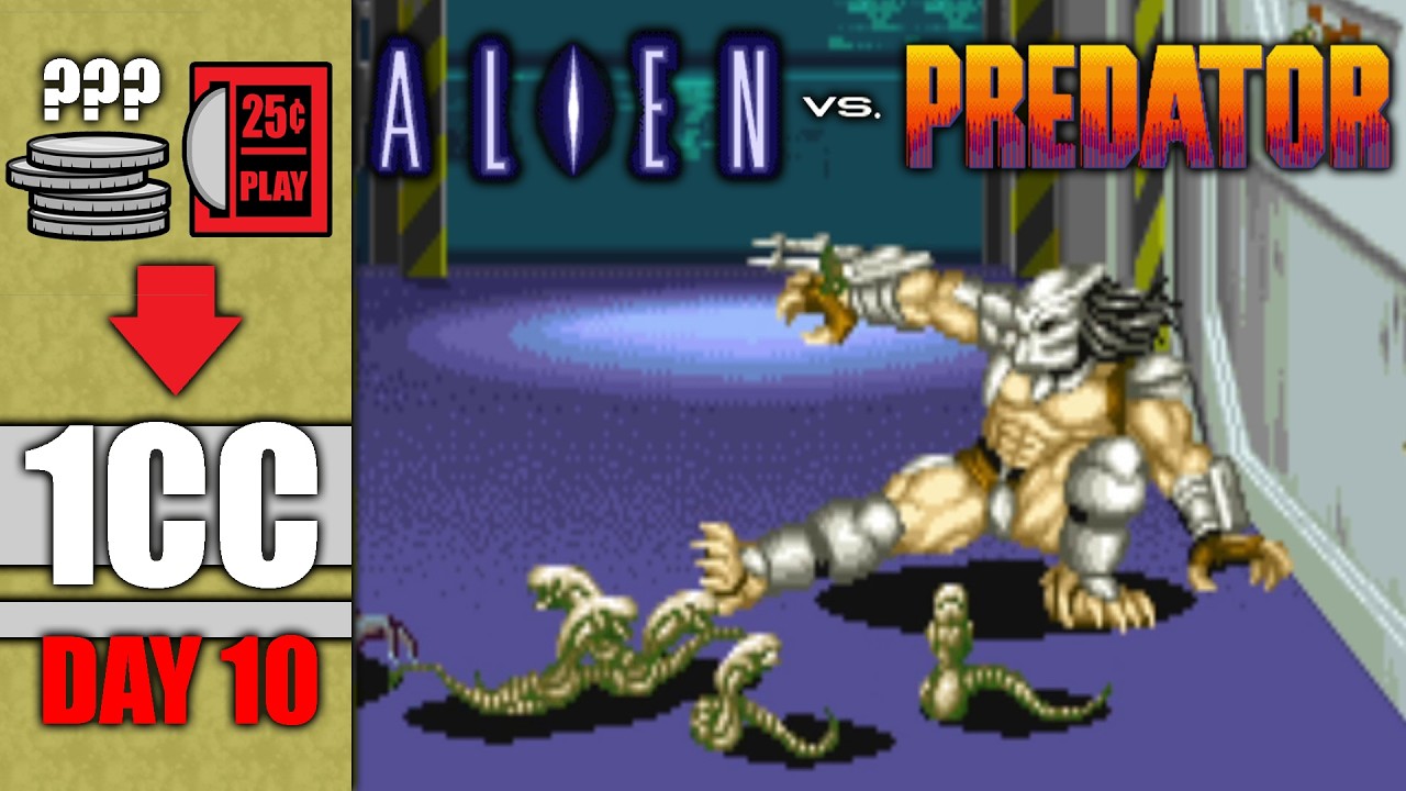 Can I Beat ALIEN vs PREDATOR on 1 Quarter?! A 1CC Journey (Day 10)