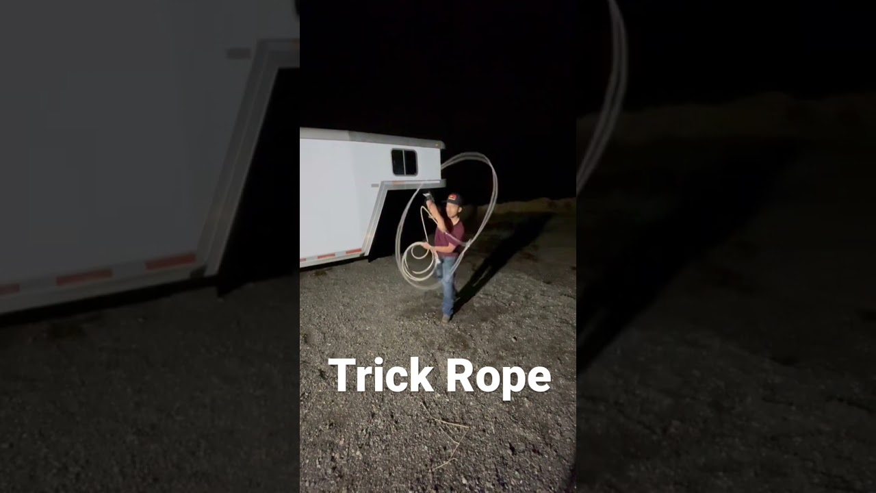 Trick roping in the Dark                      #western #cowboys #horse