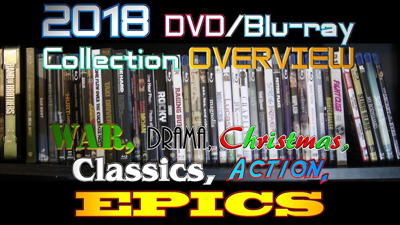 2018 DVD/Blu-ray Collection Overview 7 - War, Drama, Christmas, Classics, Action, Epics
