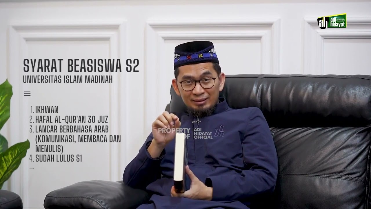 Info Terbaru Beasiswa Universitas Islam Madinah - Ustadz Adi Hidayat