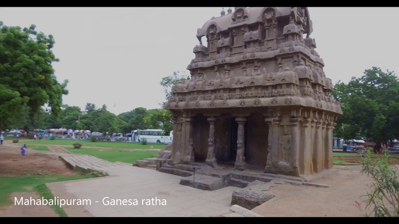 Mahabalipuram - Ganesha ratha, Raya Gopuram & Varaha cave temple