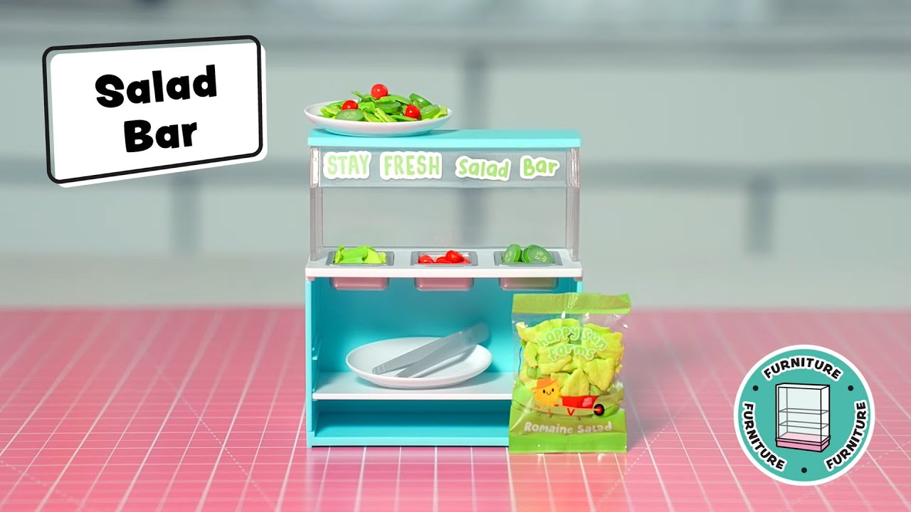 MGA&rsquo;s Miniverse&trade; Make It Mini Spaces&trade; Furniture: How to make the Salad Bar