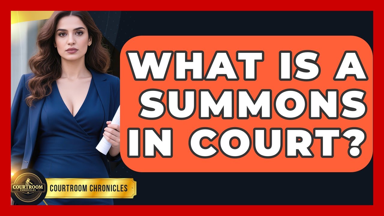 What Is A Summons In Court? - Courtroom Chronicles