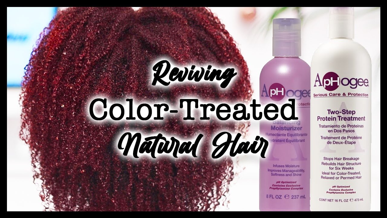 How To | ApHogee Two-Step Protein Treatment on Color-Treated Natural Hair | Jasmine Zena'