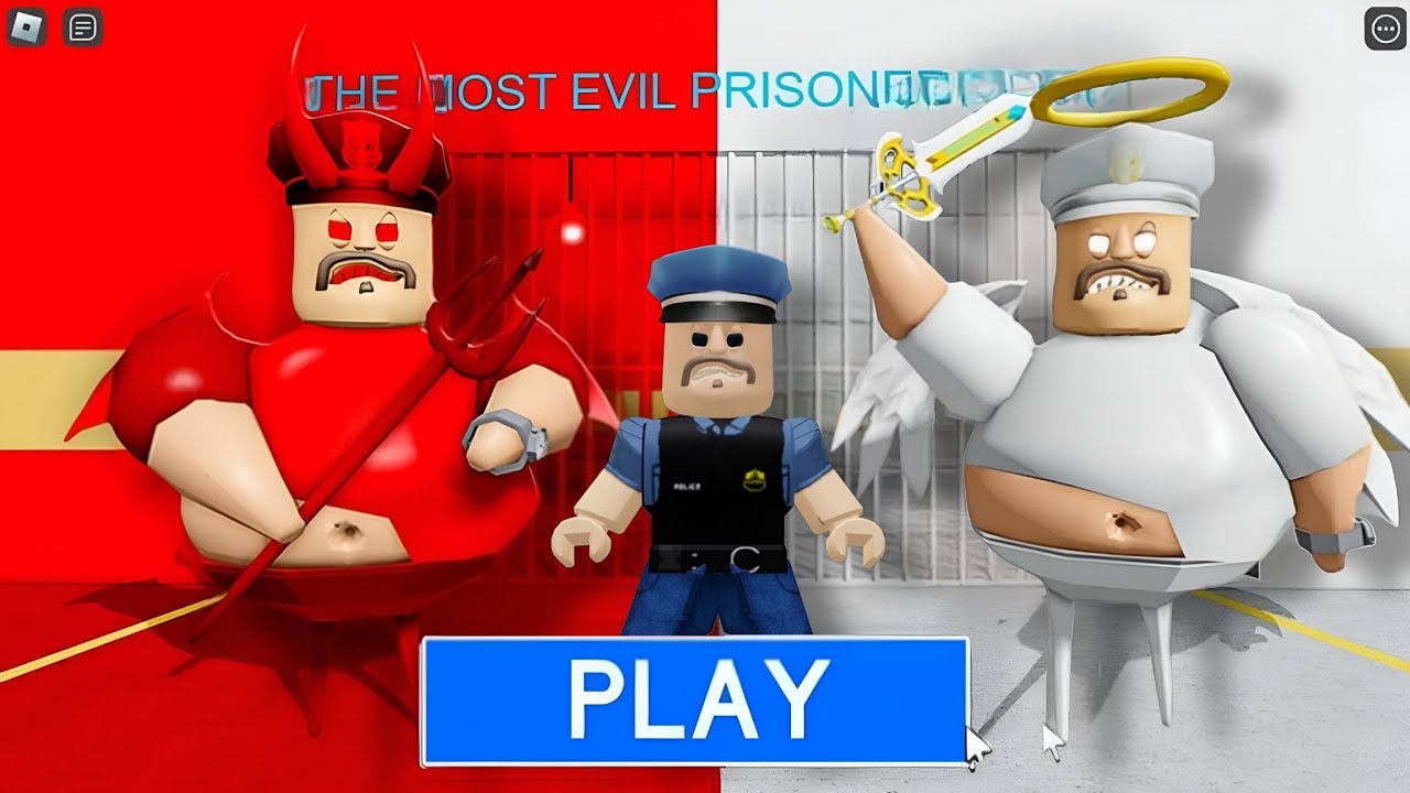 DEMON BOSSES VS ANGEL BOSSES PRISON RUN! (OBBY) - Lego Barry Escapes! | Goat Gaming