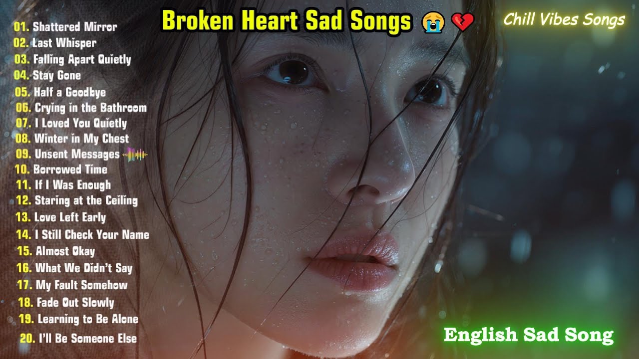 Broken Heart Sad Songs 💔 Cry Alone at Night  English Sad Songs Playlist
