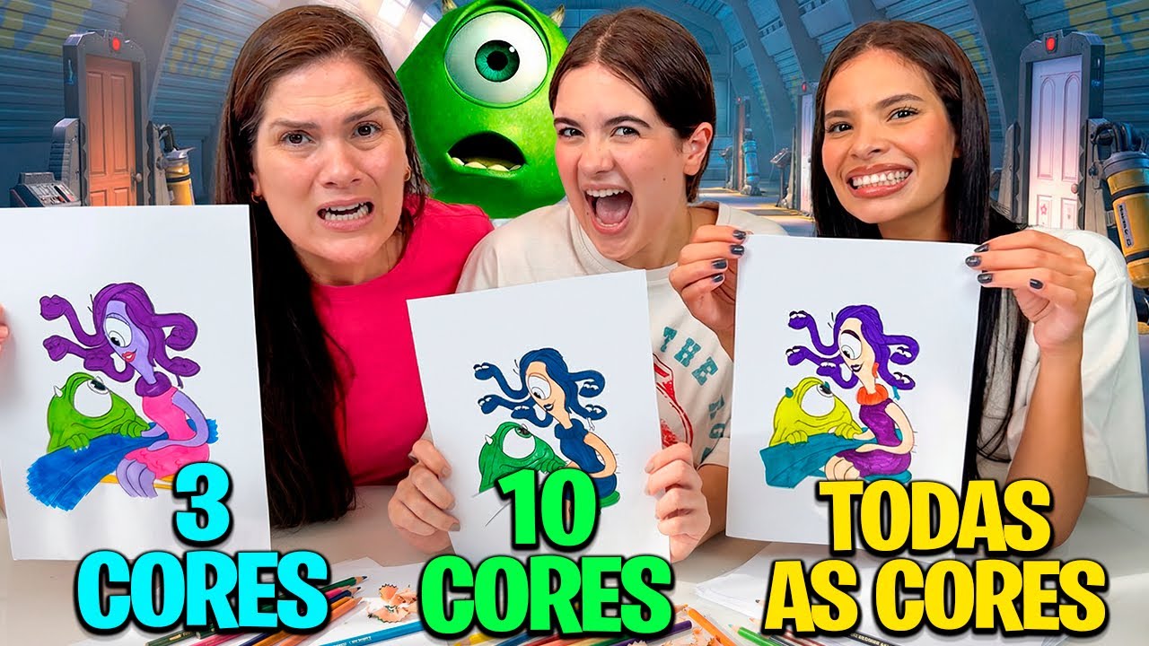 DESAFIO 3 CORES, 10 CORES OU TODAS AS CORES! 